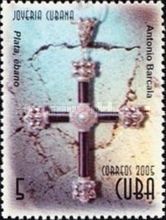 Cross of silver and ebony, by Antonio Barcala