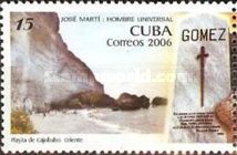 Cajobabo beach, Gomez monument