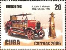 1910 Laurin & Klement fire truck, Bohemia