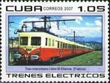 Lyon-St.Etienne interurban train, France