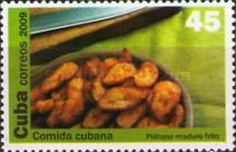 Ripe bananas fried