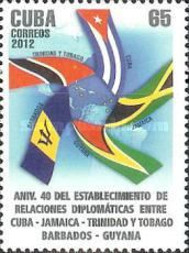Diplomatic Relations Cuba and different Caribbean countries