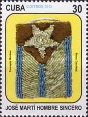 Mambisa badge with flag design