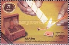 Chest with cigars, hands with matches