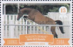 Jumping Horse "Golden Horse" (Equus ferus caballus)