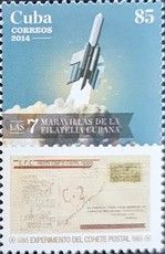 Experimental rocket mail cover, rocket