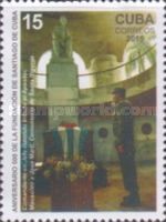 Fidel Castro in the José Martí Mausoleum