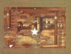 Fidel Castro and map of Cuba