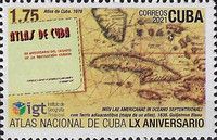 Antique Map of Cuba