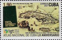 Antique Map of Cuba
