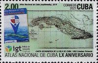 Antique Map of Cuba