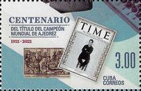 Cover of Time Magazine featuring Capablanca