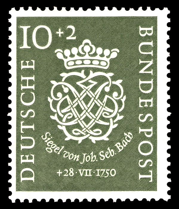 Seal of Johann Sebastian Bach (1685-1750), composer