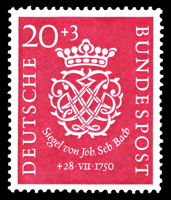 Seal of Johann Sebastian Bach (1685-1750), composer