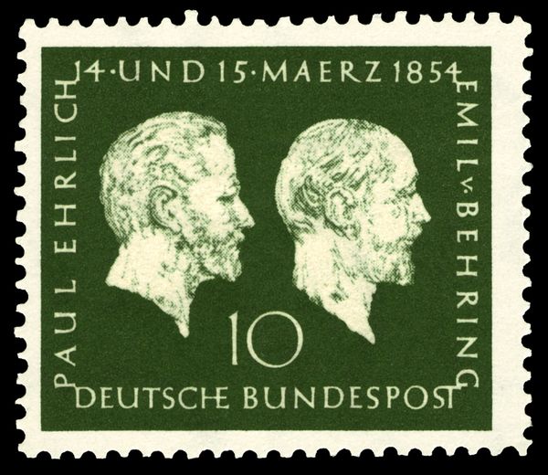 Prof. Paul Ehrlich (1854-1915), Emil von Behring (1854-1917)