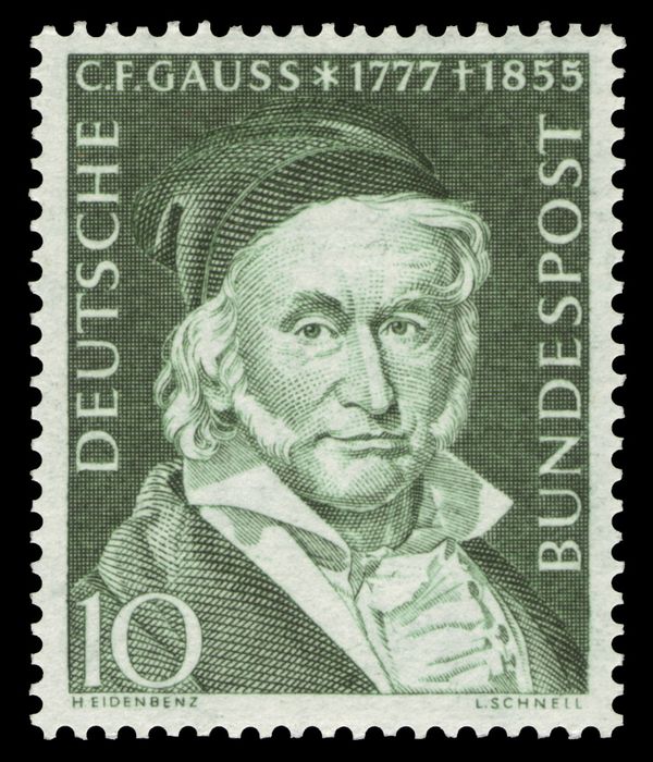 Carl Friedrich Gauss (1777-1855), mathematician, astronomer
