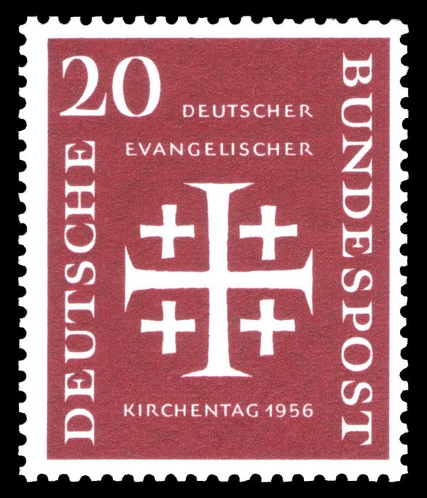 Five crosses, inscription
