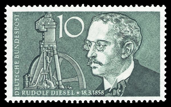 Rudolf Diesel (1858-1913) & motor engine