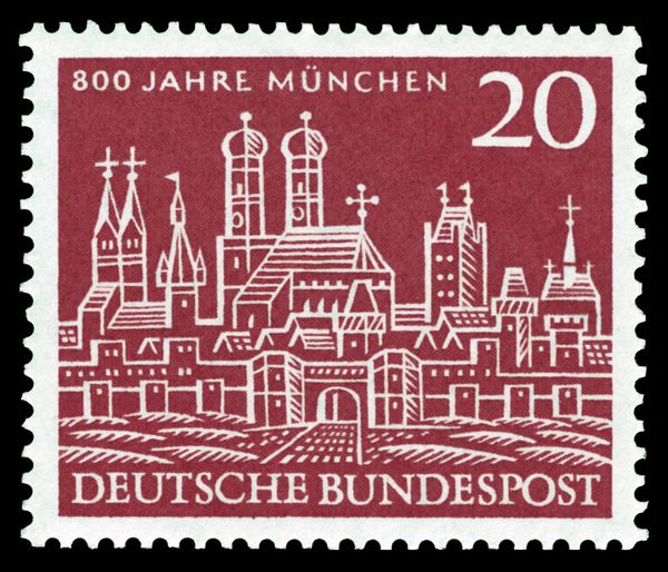 Munich, Old city view (detail)