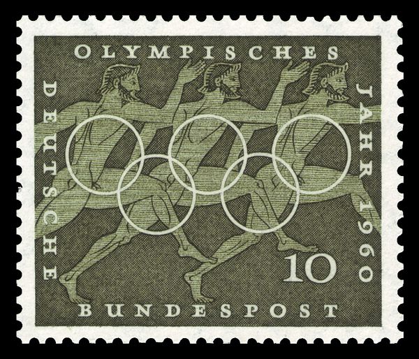 Running, Greek vase paintings, Olympic rings