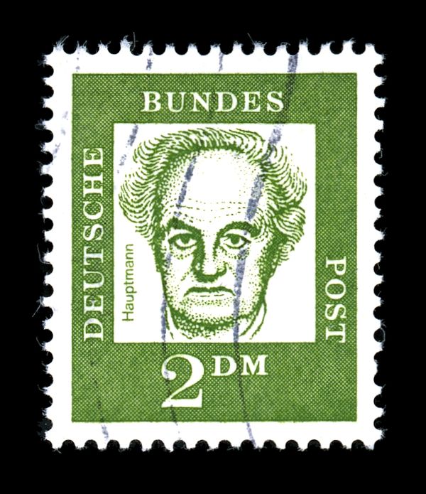 Gerhart Hauptmann (1862-1946), poet, playwrighter, Nobel Pri