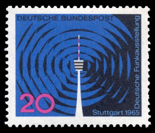 Waves and Stuttgart Television Tower