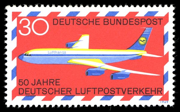 Lufthansa Boeing 707 Airliner