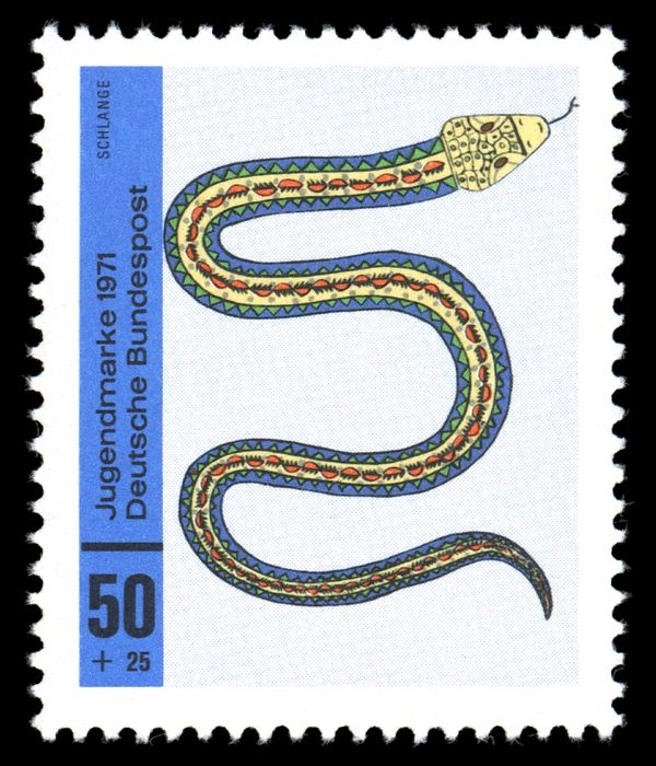 Snake; drawing by a 12 years old girl