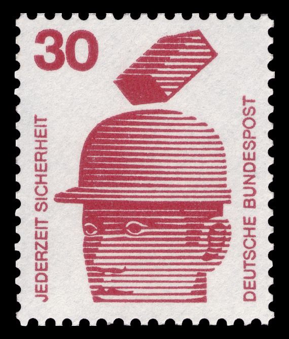 Falling Brick and Protective Helmet