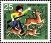Boy in the forest as a troublemaker