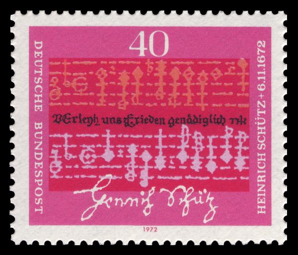 Notes and text by Heinrich Schütz (1585-1672), Composer