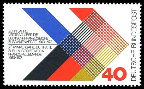 Colors of France and Germany Interlaced