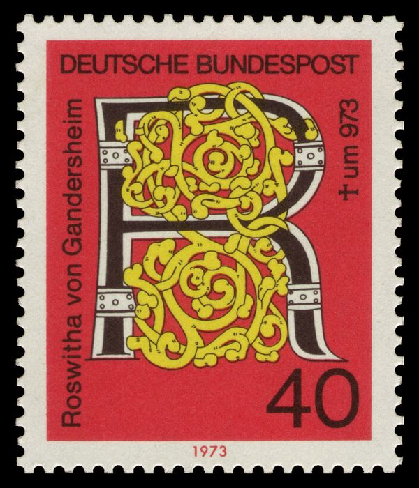 "R" for Roswitha von Gandersheim