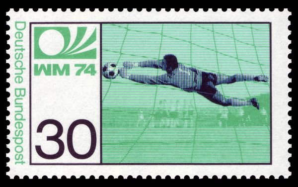 Goalkeeper saving goal