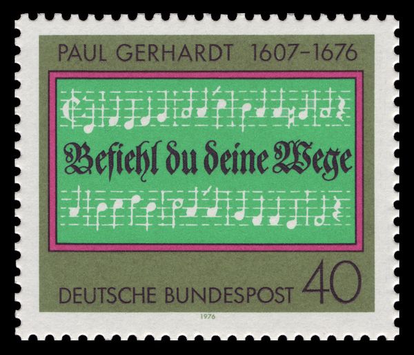 Opening lines of Hymn "Entrust Yourself to God"