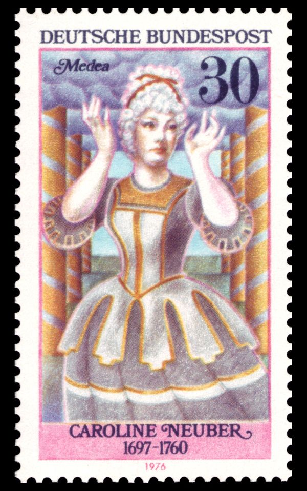 Friederike Caroline Neuber (1697-1760) as Medea
