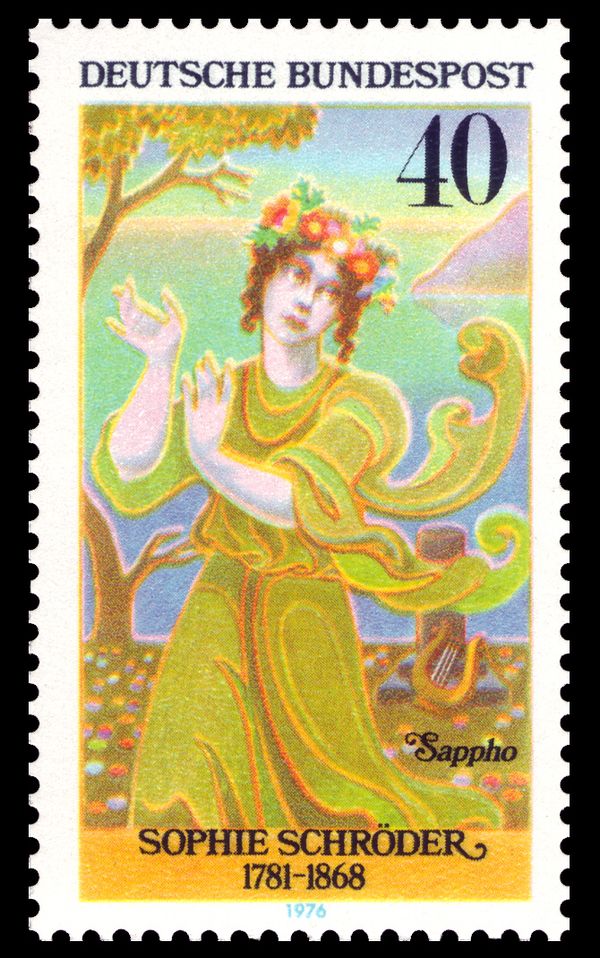 Sophie Schröder (1781-1868) as Sappho