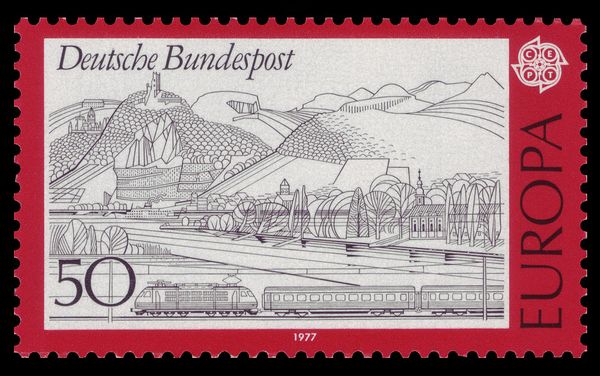 Rhine landscape with Siebengebirge