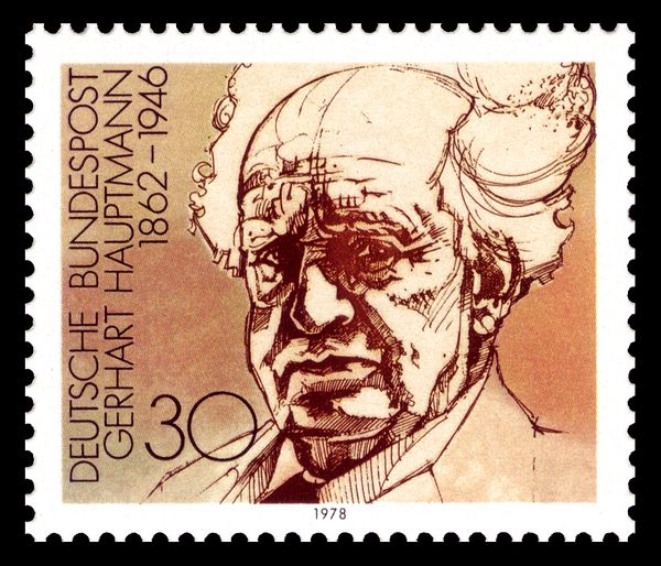 Gerhart Hauptmann (1862-1946), Nobel Prize 1912