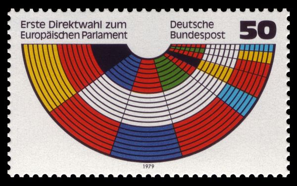 Parliament Benches in Flag Colors of Members