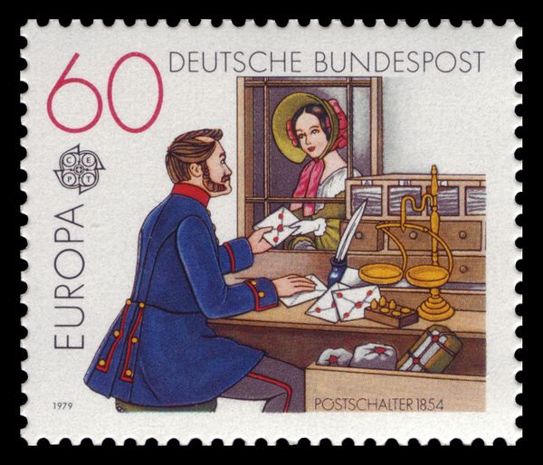 Post Office Counter, 1854