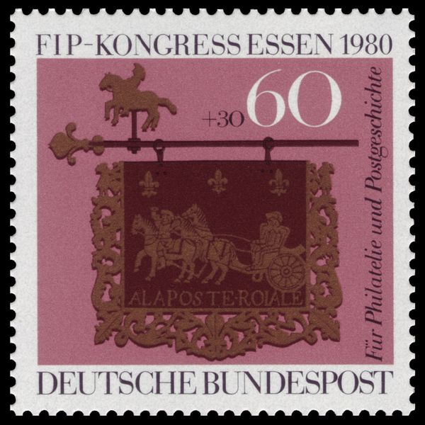 Posthouse sign, Altheim, Saar (French side) 1754
