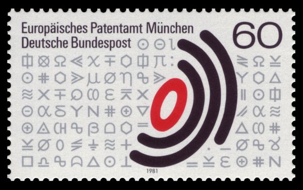European Patent Office Emblem and Scientific Signs