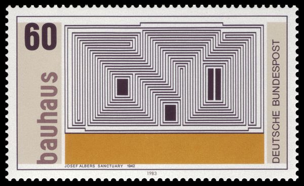 "Sanctuary" (lithograph by Josef Albers)