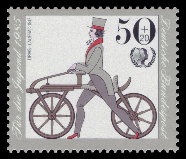 Drais-Laufrad / Draisienne Bicycle 1817