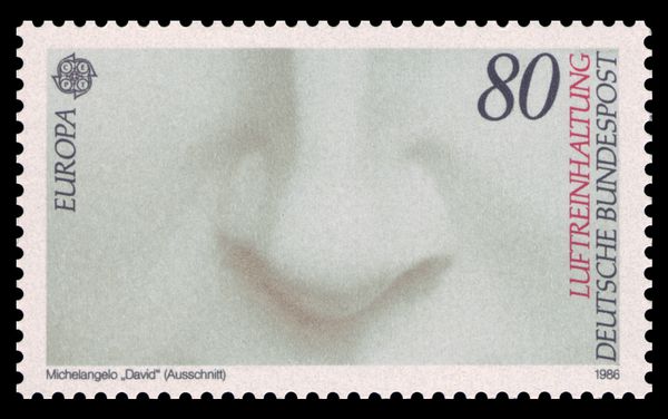 "Nose" (detail of the sculpture "David" by Michelangelo)
