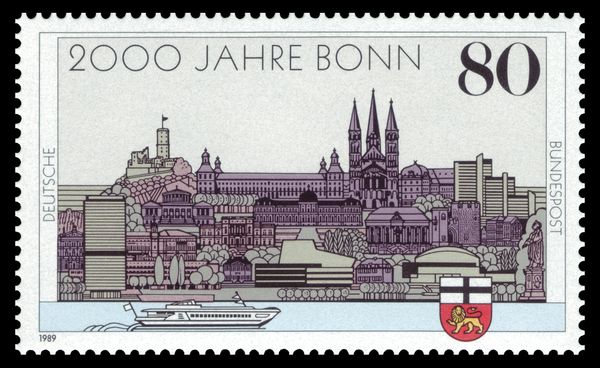 Important buildings in Bonn, ship, coat of arms