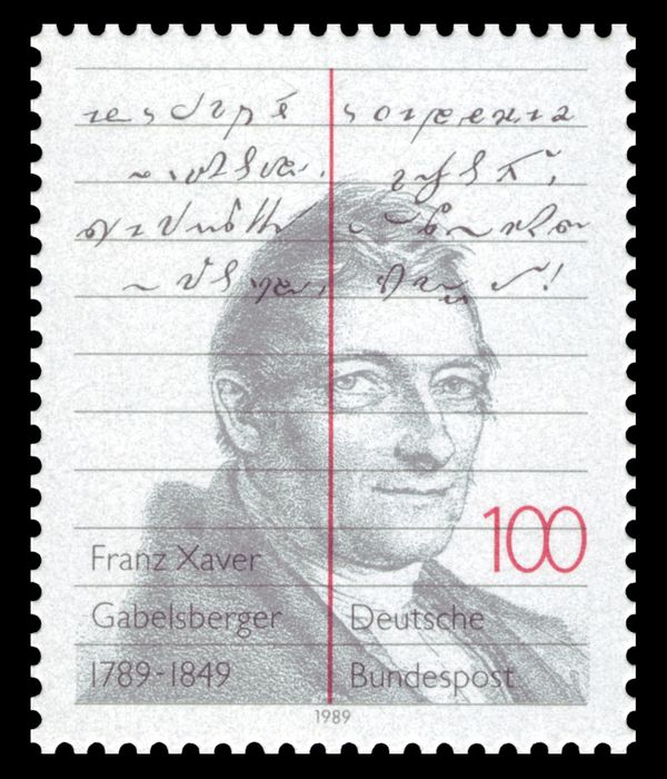 Birth Bicentenary of Franz Xaver Gabelsberger (1789-1849)