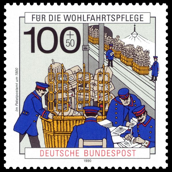 Parcel Sorting Office, 1900