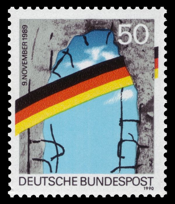 National Colours Spanning Breach in the Berlin Wall